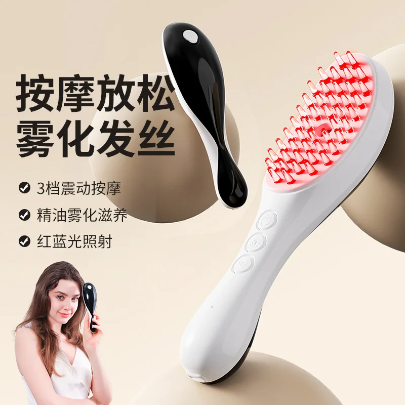 Electric massage comb anti-hair loss meridian head massager red light hair care comb liquid guide hair massage comb