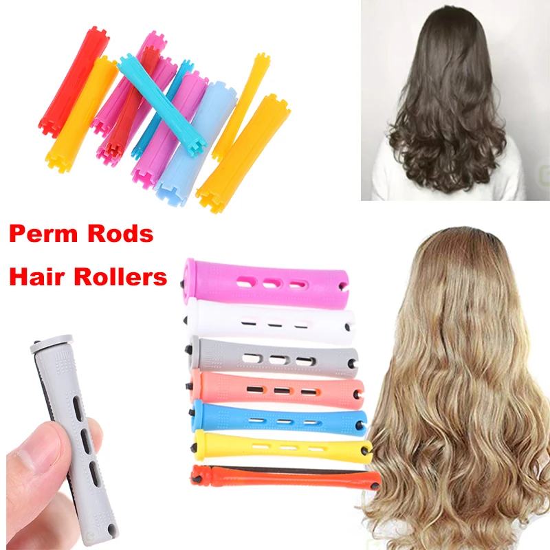 

8/10/12pcs Perm Rods Hair Rollers Hair Cold Wave Rods Hair Curler Hair Rollers Hairdressing DIY Tools For Women Long Short Hair