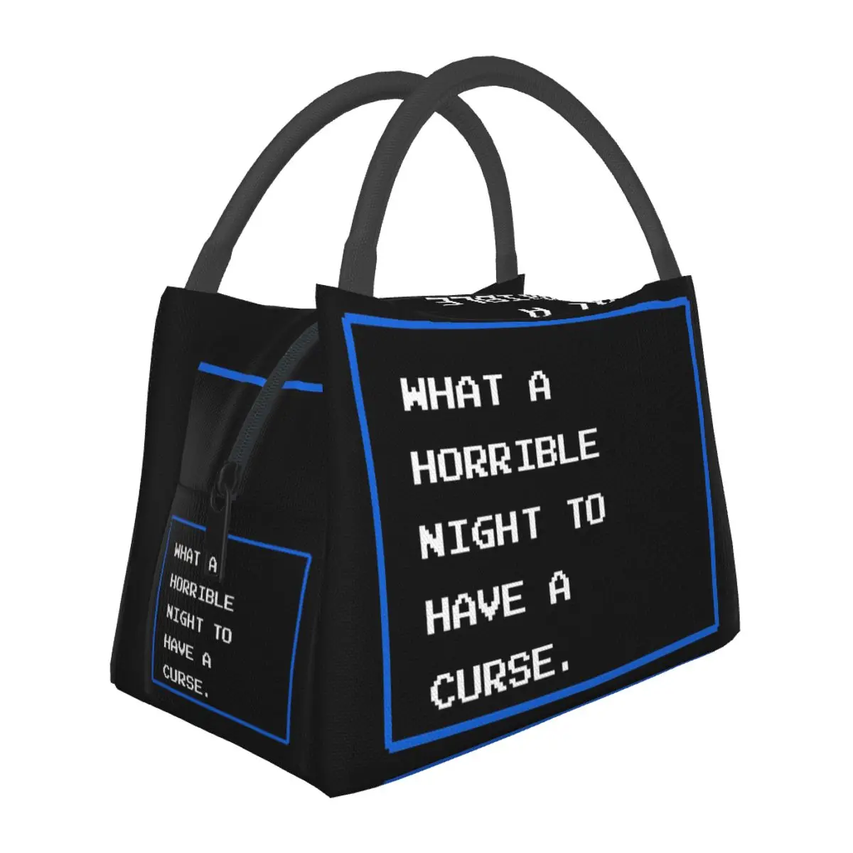 

What A Horrible Night To Have A Curse Castlevania Game Lunch Bag Storage Food Boxes Container Cooler Thermal Lunch Box Tote
