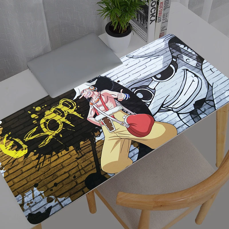 

Большой коврик для мыши One Piece, прочный, в стиле аниме, для геймеров, современный коврик для компьютерного стола, клавиатуры, ноутбука, XXL игровой коврик для мыши