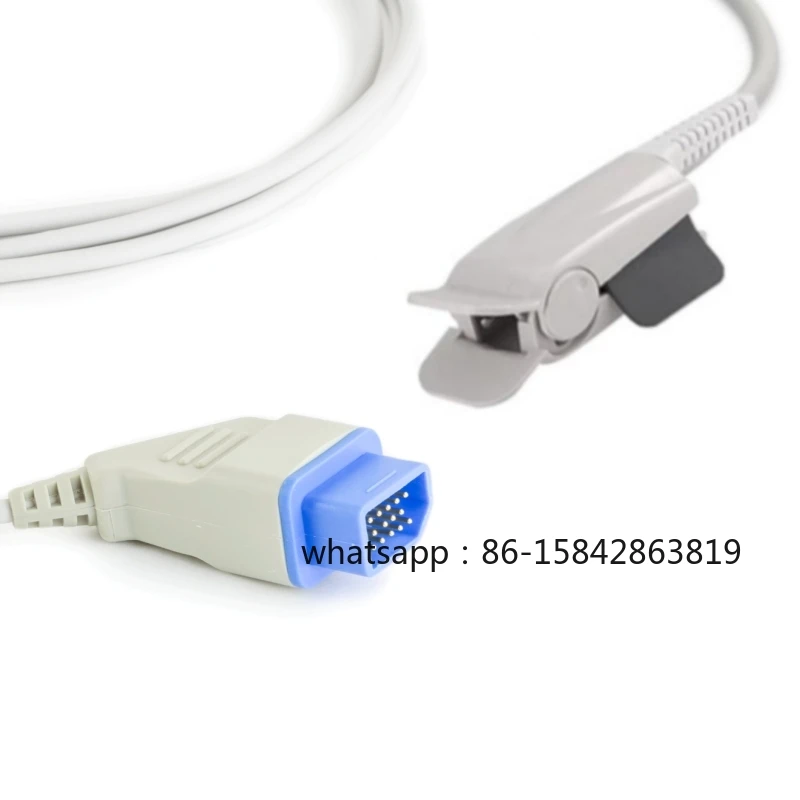 nihon-kohden-spo2-sensor-adult-finger-clip-14-pin-connector-compatible-spo2-probe