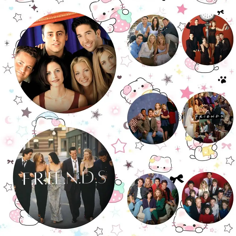 A-American TV S-Series F-Friends شارات الكرتون التلبيب دبابيس بروش المشجعين الحلي الهدايا ظهره ديكور لقم المجوهرات #3