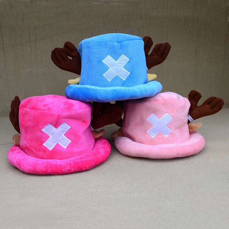 Anime Kawaii Hats Plush Toys Cosplay Chopper Cotton Hat Warm Winter Cap Cos Props Adult Unisex Gifts Fashion Accessories