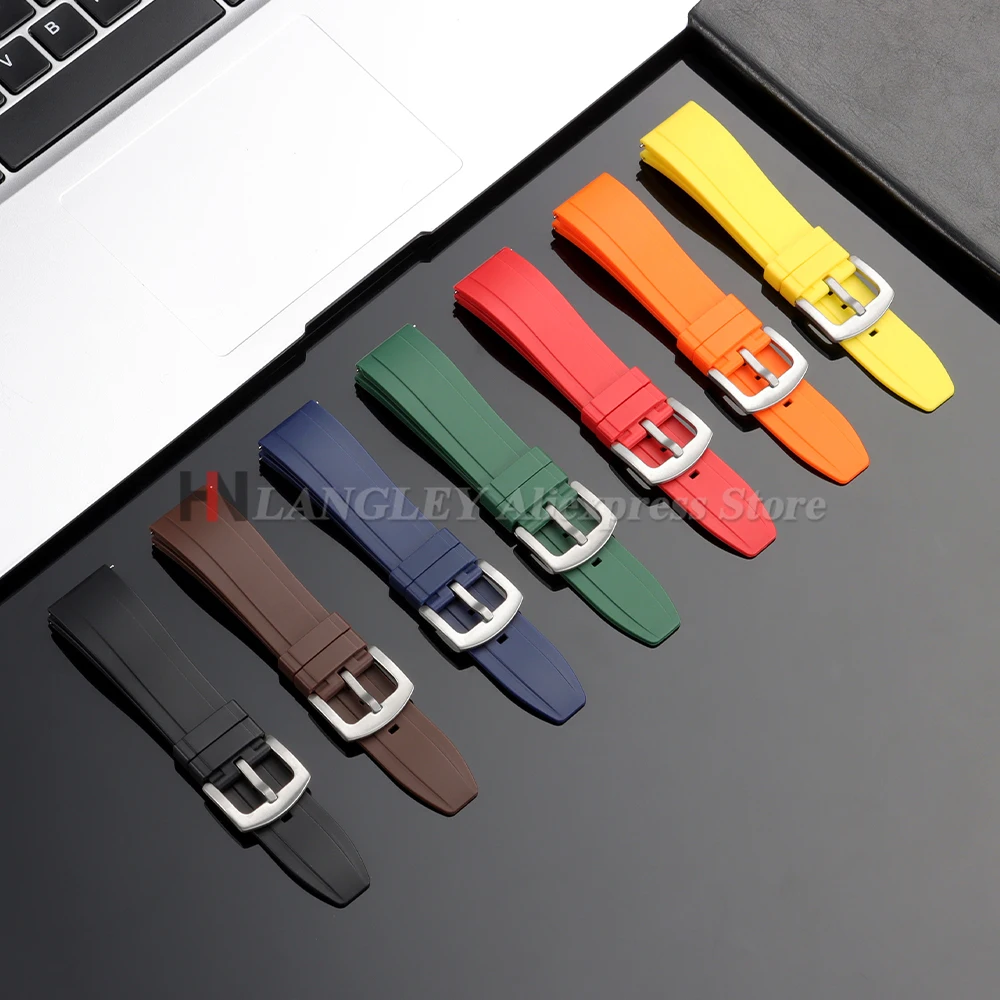 Schnellverschluss-Gummi-Uhrenarmband 18/20/22/24 mm für Rolex für Tudor für Seiko Armband Silikon Sport Wasserdichtes Universal-Armband