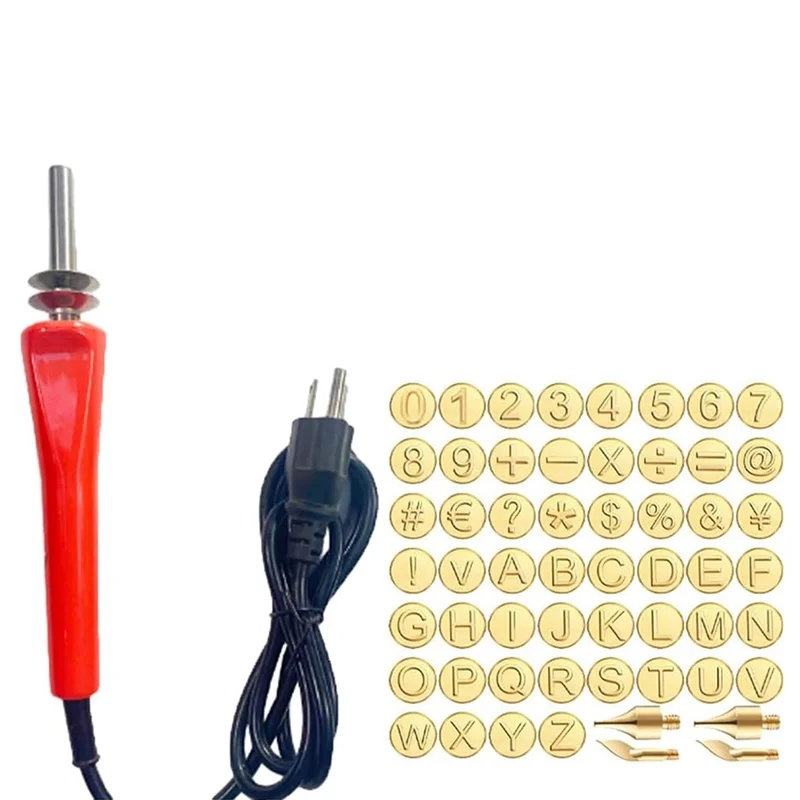 

Y17A DIY набор для выжигания по дереву/резьба, набор для выжигания по дереву/кожему "сделай сам" - 26 букв, медная форма, как показано на рисунке металлические принадлежности для самостоятельного изготовления, вилка стандарта США