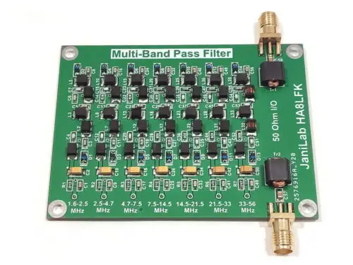 Multi Band Pass Filter HF+6m for HAM Transceiver Receiver