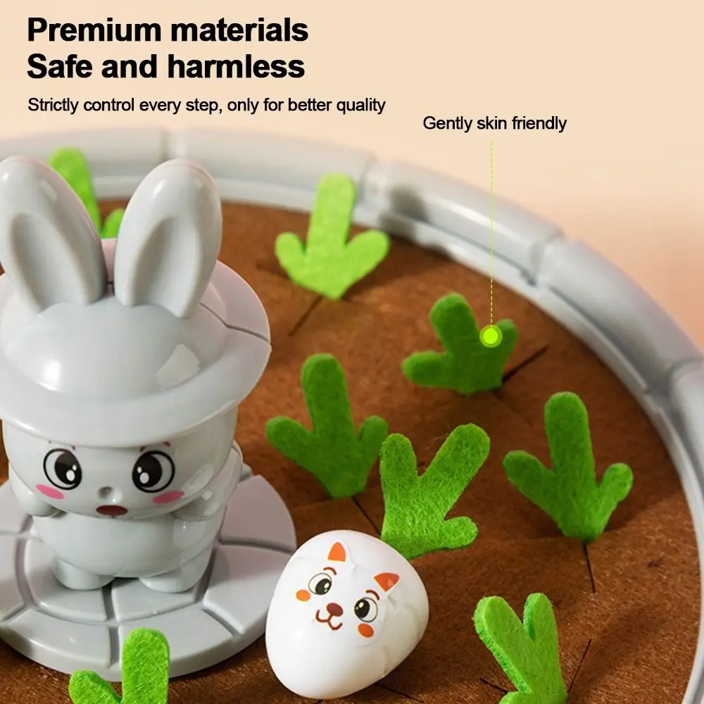 Permainan Memori Mainan Tarik Lobak Bayi Mainan Tarik Wortel Interaktif Koordinasi Tangan-Mata Keterampilan Motorik Halus Aman