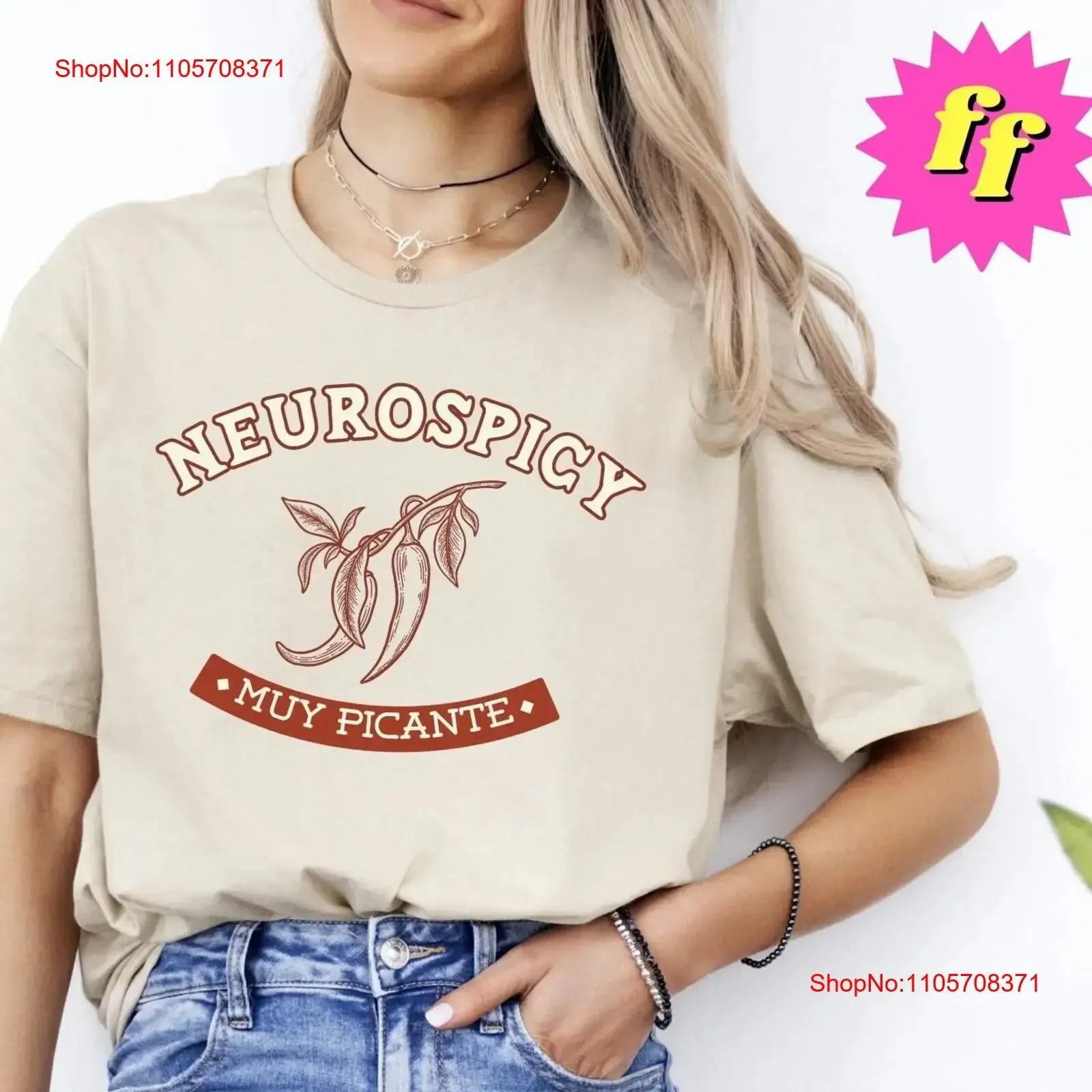 Funny ADHD Awareness T Shirt Neurospicy Neurodiverse Autism Neurodiversity Neurodivergent vintage Washed Soft Stylish Versatile