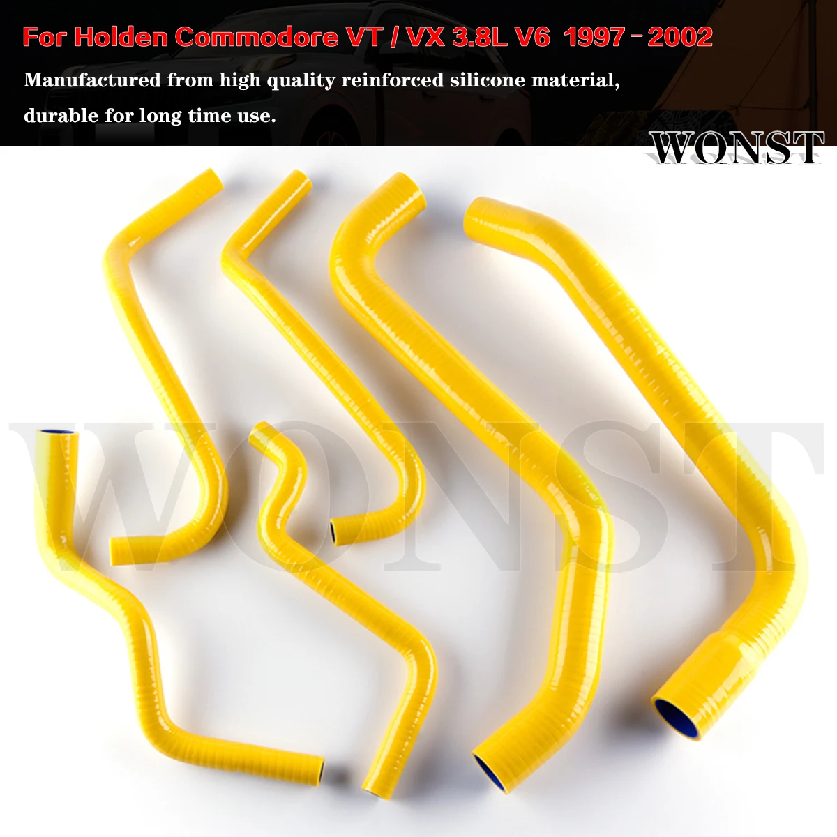 

Silicone Radiator Coolant & Heater Hose Kit For Holden Commodore VT VX 3.8L Ecotec V6 1997-2002