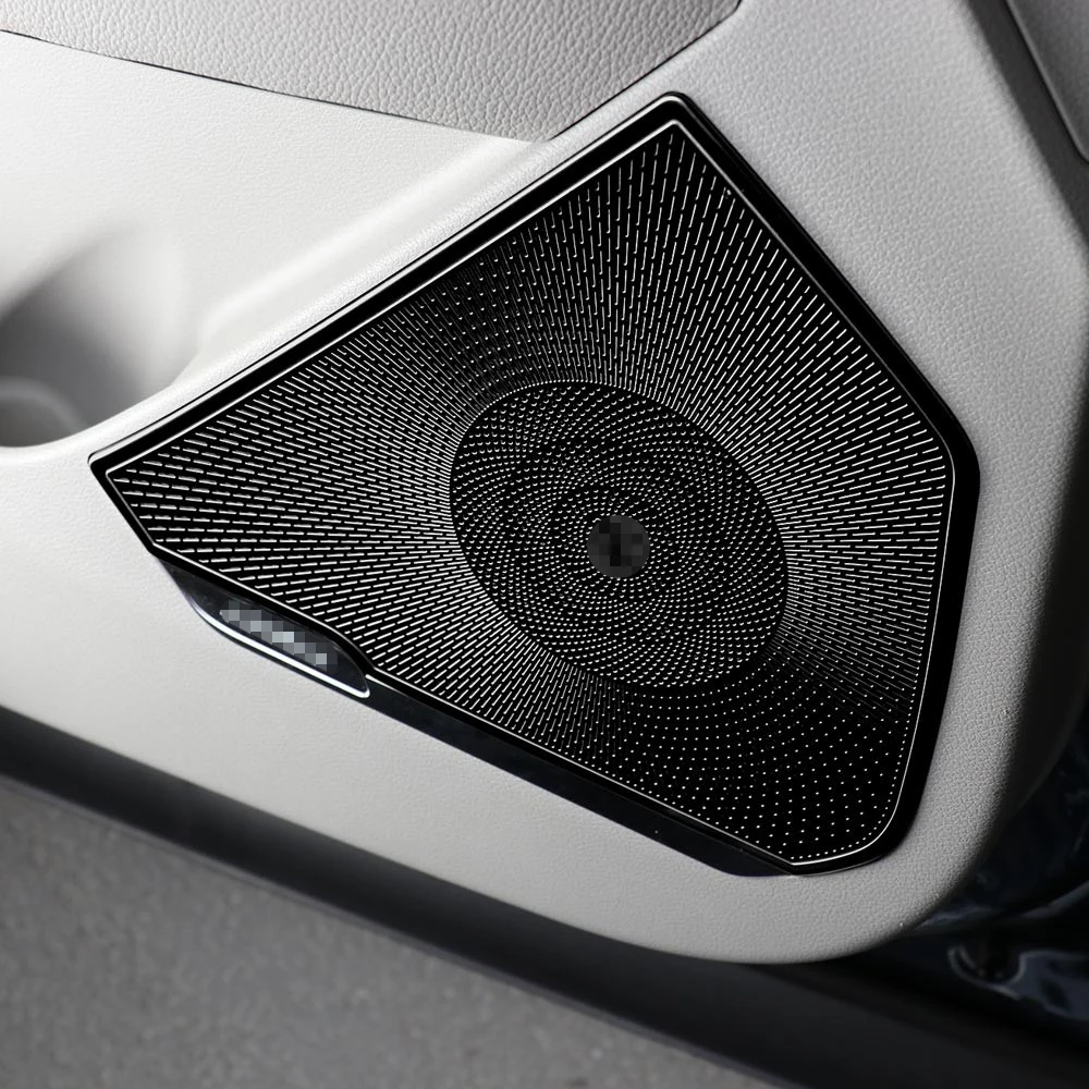 

Black Stainless Steel Tuning Car Door Speaker Horn Cover Scratch Resistant Bright Mask For Kia Sportage NQ5 2022-2026