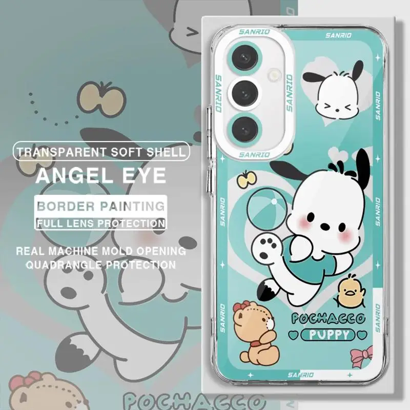 Anime Girl Hello Kitty Cute Case for Samsung Galaxy A15 A73 A72 A53 A52 A42 A32 A23 A22 A24 A13 4G A12 A11 5G Transparent Cover