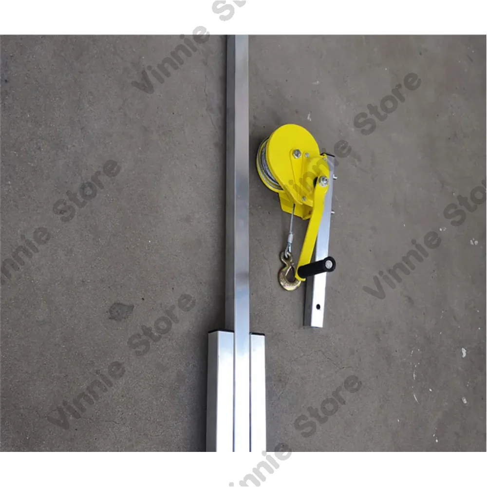 10/15/20M Galvanized Outside Installation Lifting Tool Crane Folding Self-locking Manual Winch Assembly Air Conditioner