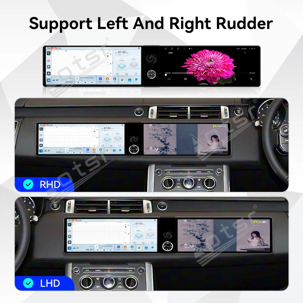 Dual 12.3’’ Android 13 Carplay For Range Rover Sport 2016-2017 GPS Navigation Car Radio 2K HD Touch Screen Multimedia