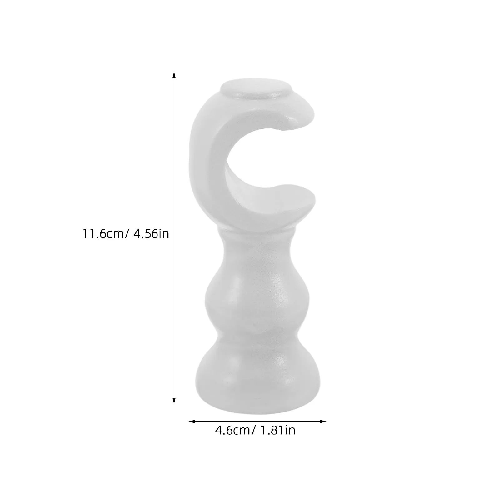 2Pcs Wood Curtain Rod Holder Brackets Solid Support Mounting Hardware for Drapery Rods Bedroom Living Room Window