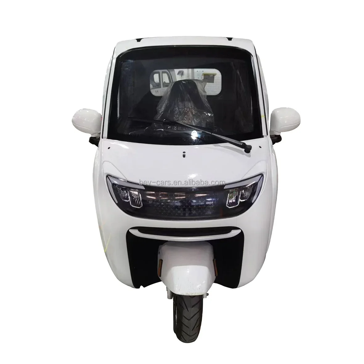 2024 EEC L2e-P 3-Wheel Closed Body Electric Tricycle for Passengers 1500W Motorized 60V Tricycle