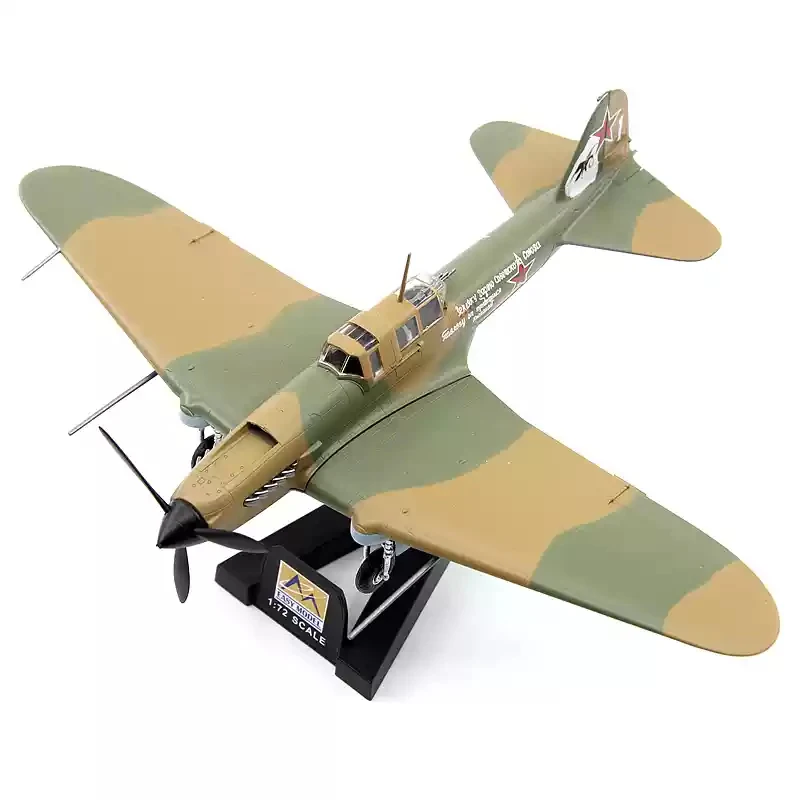 Modèle d'avion en alliage Trumpeter soviétique Il IL-2M3 modèle de chasse 36410/36412/36413 Luftwaffe de la seconde guerre mondiale FW190 A-5 combattant 1/72