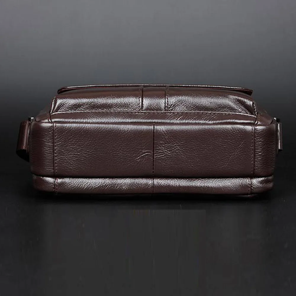 Imagem -05 - Bolsa Mensageiro de Couro Genuíno para Homens Primeira Camada de Couro de Vaqueiro Ombro Cruz Corpo Alta Qualidade Marca de Luxo Famoso Designer Bolsa de Negócios