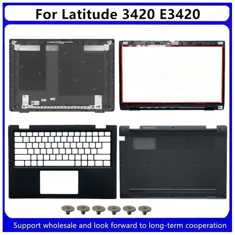 New For Kailxuling Latitude 3420 E3420 LCD Back Cover 02K5F8 / Front Bezel 02KP4R / Upper Case Palmrest 04PX9K / Bottom Case