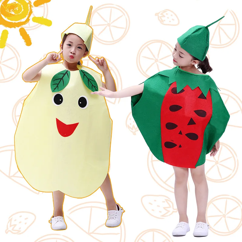 Fruit and Vegetable Costumes for Halloween Stage Performances