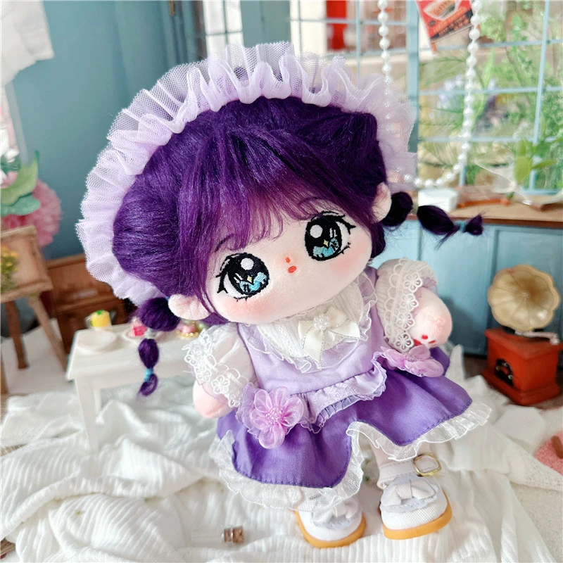 Plush Cotton Doll Cute Humanoid Doll 20CM Naked Body Doll Can Change Clothes Cartoon Stuffed Dolls Toy Kids Gift Desk Decor