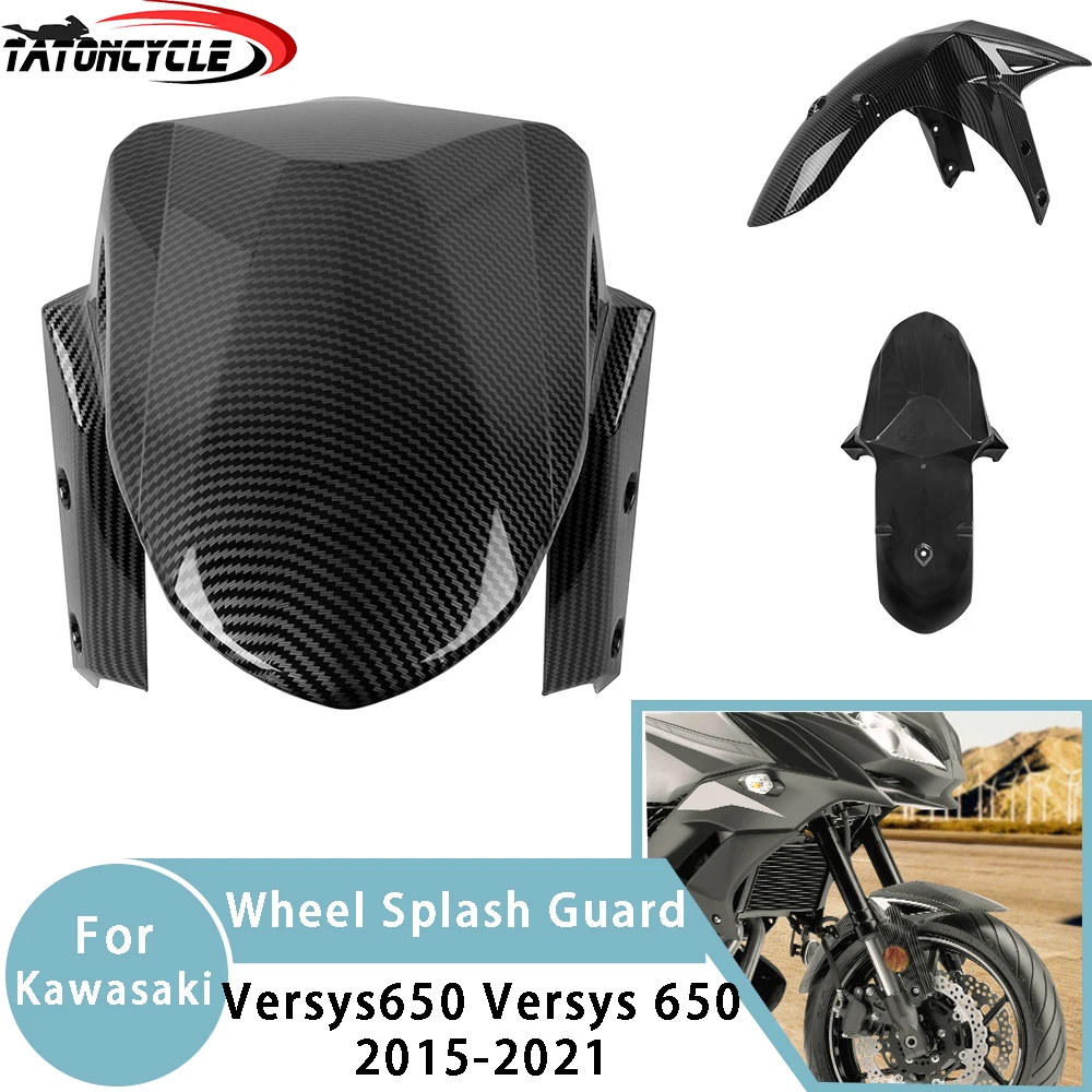 

For Kawasaki Versys650 Versys 650 Front Tire Hugger Fender Mudguard 2015-2021 Motorcycle Wheel Splash Guard Cover Accessories