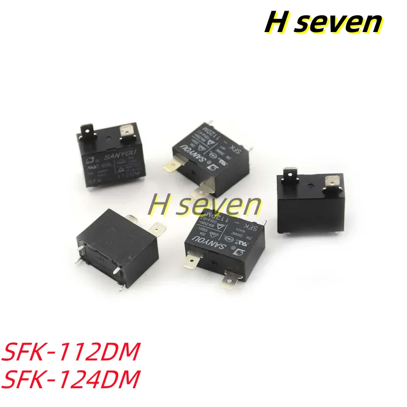 10pcs SFK-112DM SFK-124DM 20A 250VAC 4Pin Power Relay 12VDC 24VDC For air conditioning