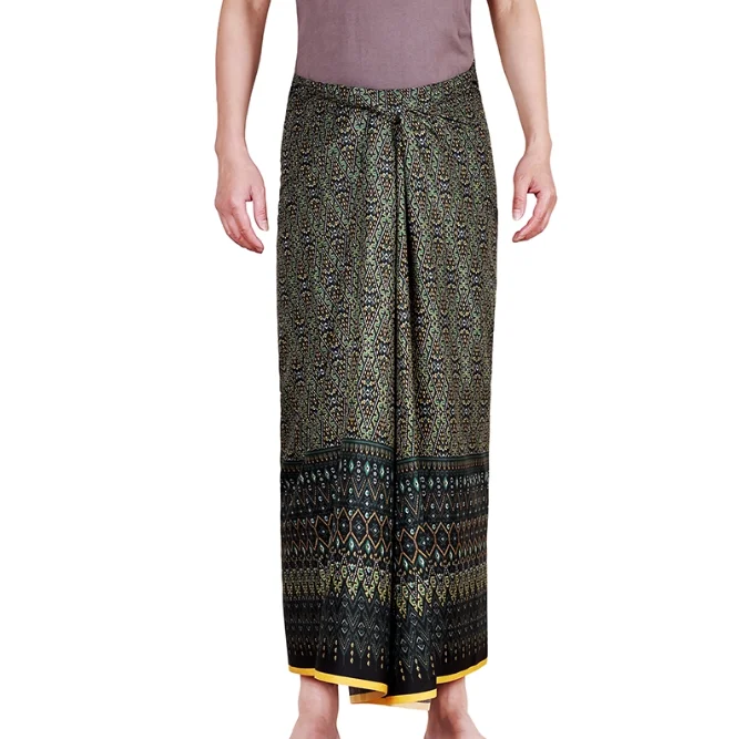 

Malaysia Longyi Skirt Sarong Men Traditional Myanmar 196*115 Grid