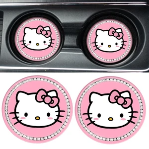 Sanrio Non-Slip Mat Cup Água, Olá Kitty, minha melodia, Kuromi, Household, Anti-Scalding, Acessórios Interior do carro, Calha de armazenamento 10 principais vendas tapetes da hello kitty - №10