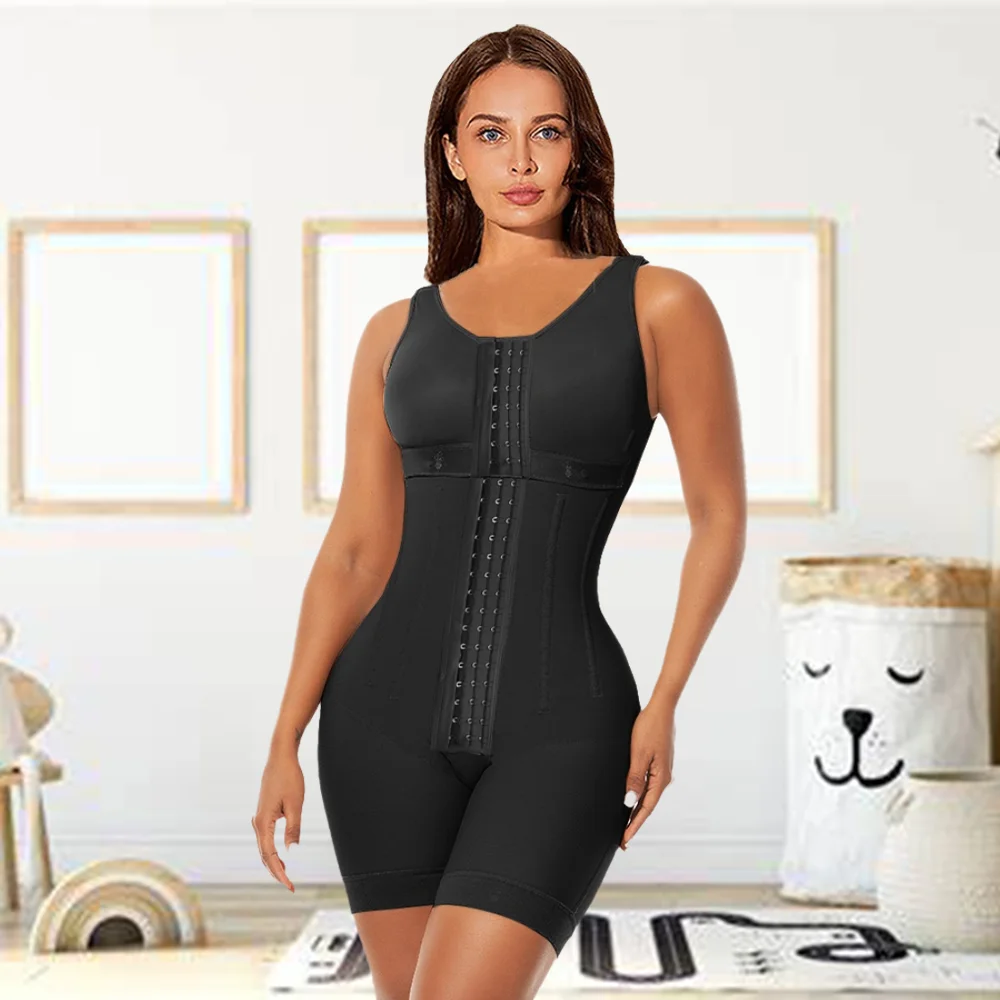 Colombianas-moldeador de cuerpo completo para mujer, ropa moldeadora de alta compresión sin costuras, Body postoperatorio con huesos de acero, xxs-3xl