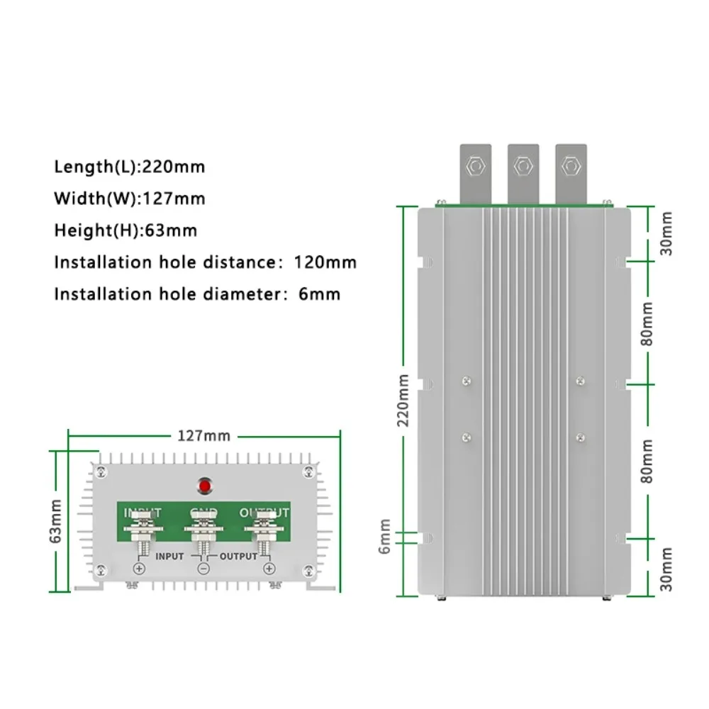 9-36V to 12V13.8V24V28V36V50A60A 30-60V to 36V DC Power Converter Inverter Transformer Voltage Regulator Wide Voltage Input CE
