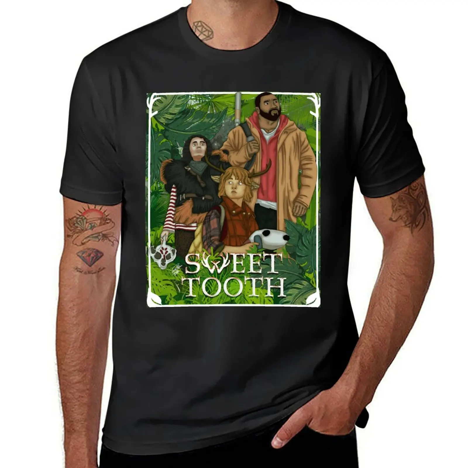 

Sweet Tooth Art T-Shirt clothes Personalized t-shirt shirts graphic tees heavy weight t shirts for men