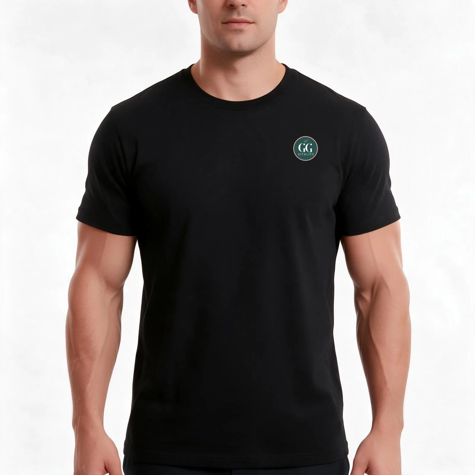 GG Vitality T-Shirt, Summer Casual Cotton Tee, Oversized Streetwear Tops, Vintage Graphic Print, Loose Fit Short Sleeve