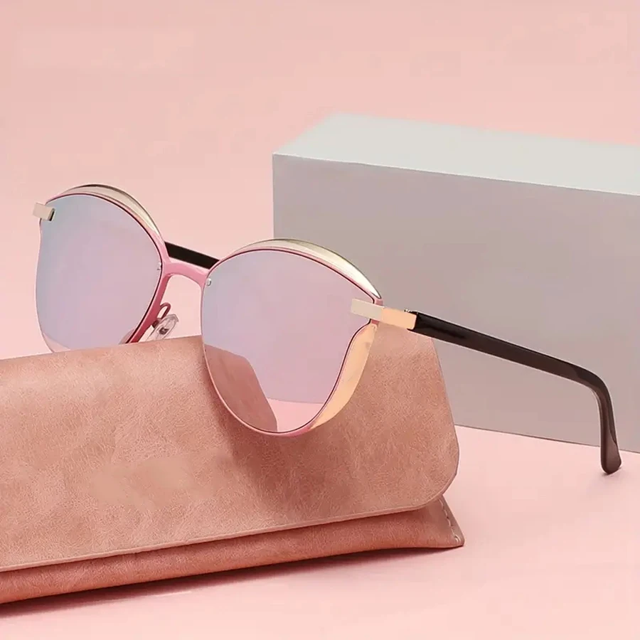 

Unisex Premium Alloy Cat Eye Glasses with Dreamy Oval Frame for Fashion Accessories