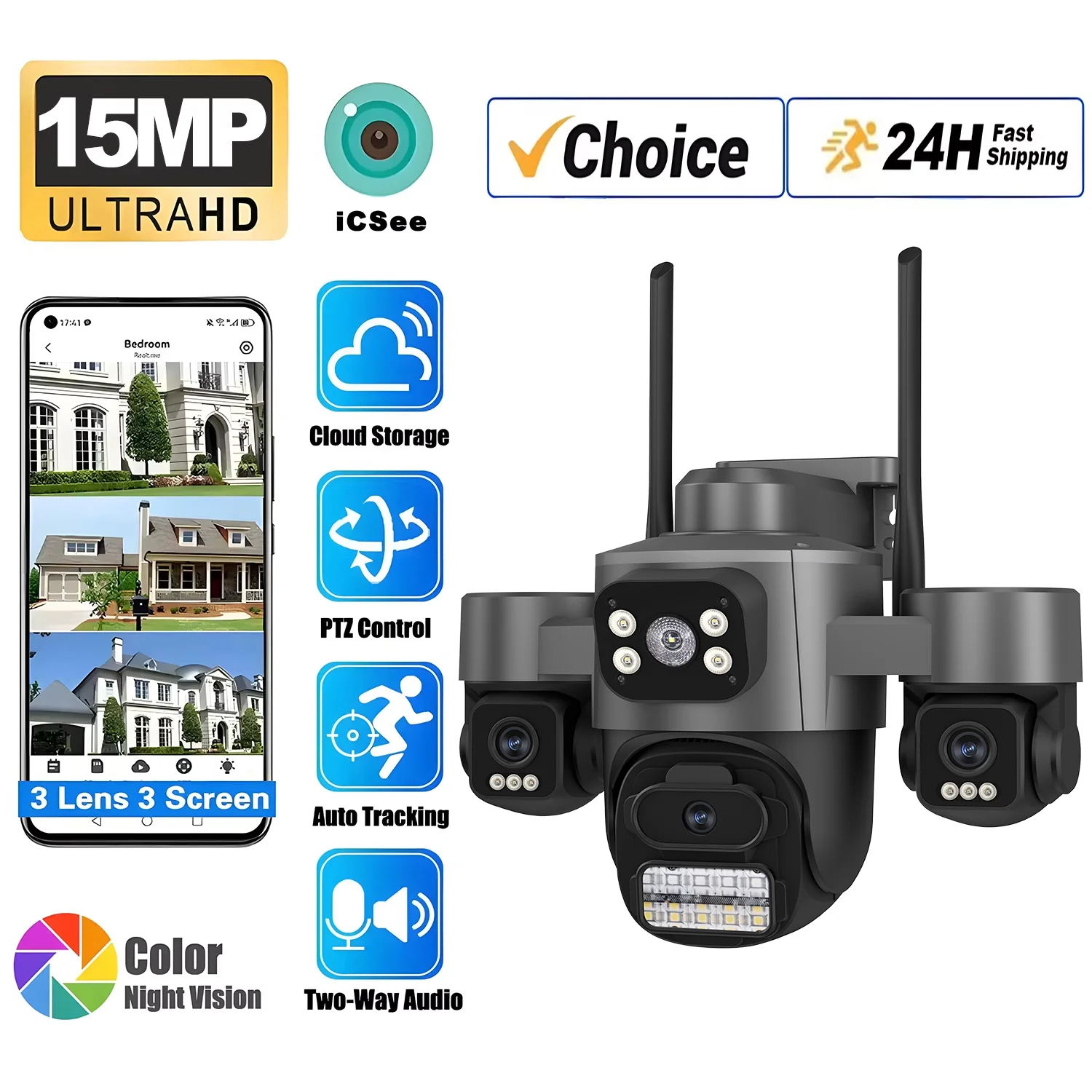 three-screen-three-lens-15mp-hd-wifi-ip-camera-8mp-dual-lens-camera-auto-tracking-ip66-waterproof-cctv-video-security-cam-icsee