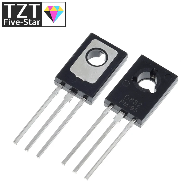 10PCS/Lot Triode Transistor D882 2SD882 3A/40V TO-126 NPN Power Triode New Original