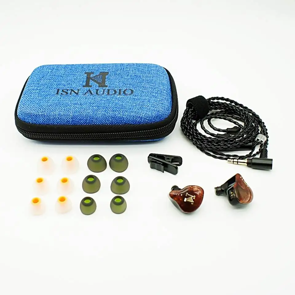 ISN AUDIO NEO 1 10 مللي متر كامل التردد الكربون نانو أنبوب الحجاب الحاجز سائق 2Pin 0.78 مللي متر HiFi IEMS داخل الأذن سماعة