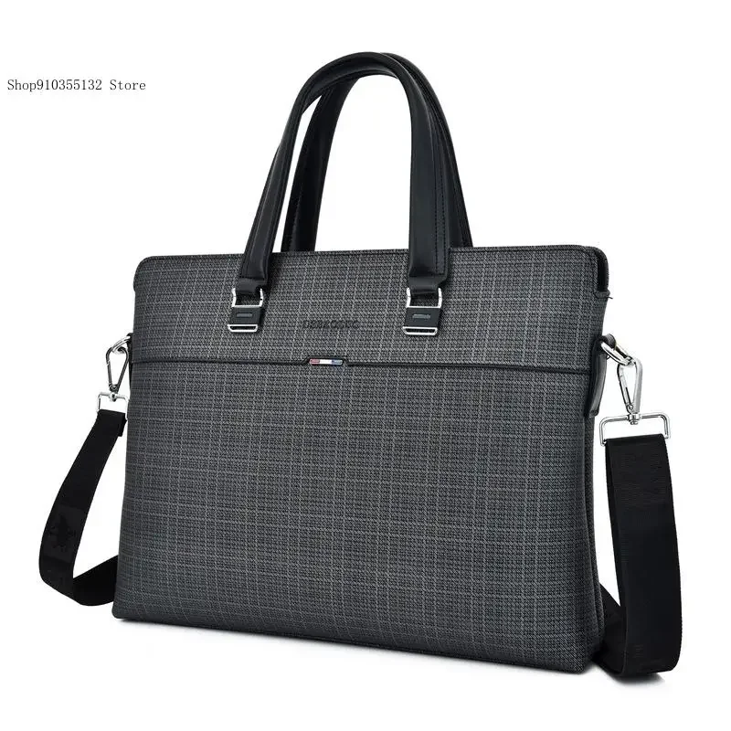 Business Travel Leisure Simple Large Capacity Hand-Held Ipad Wallet Storage Single Shoulder Crossbody Handbag for Men