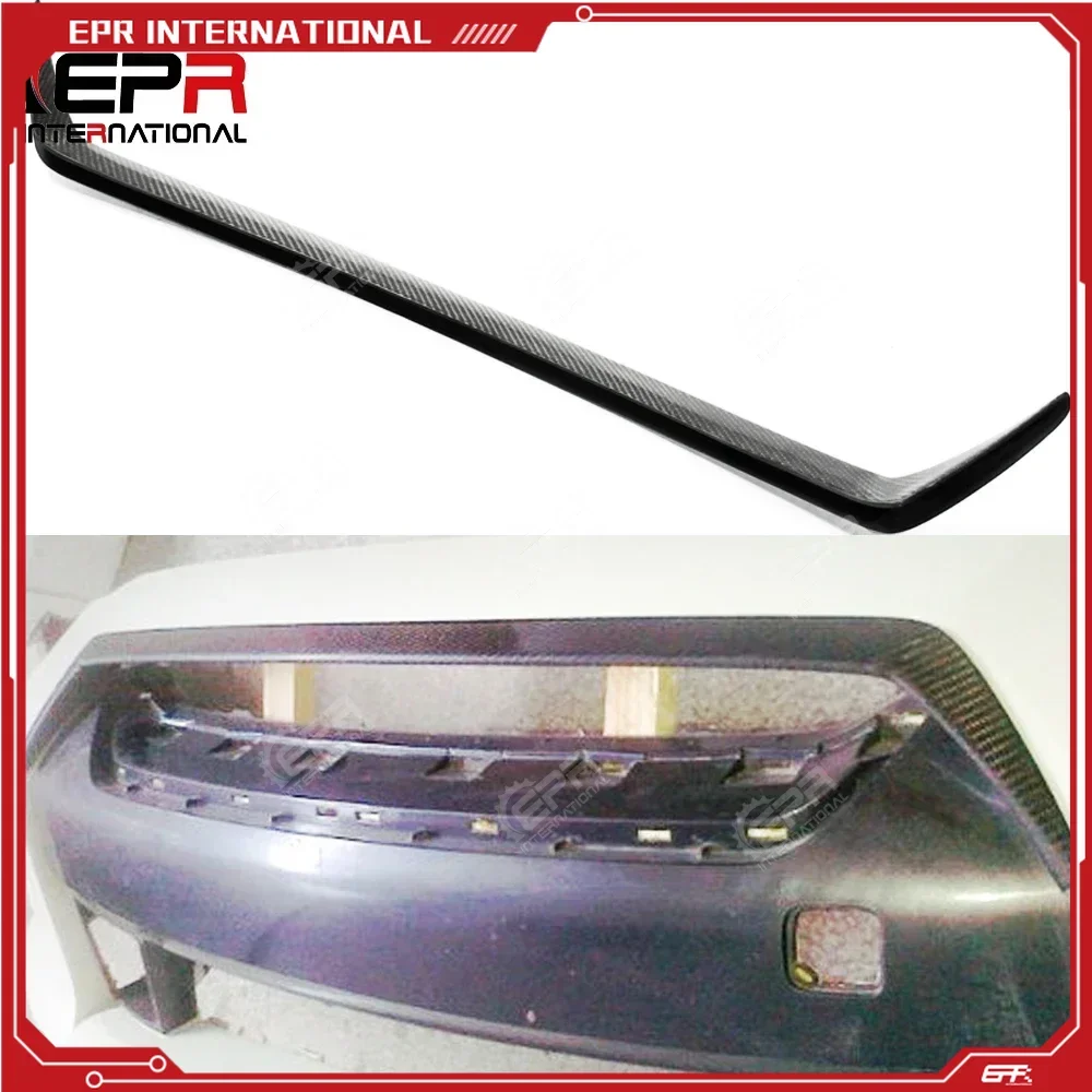 

Car Part OEM Carbon Fiber Front Bumper Nose Lip Glossy Finish Grill Cover Part Tuning Grille Kit For Nissan 08-11 R35 GTR