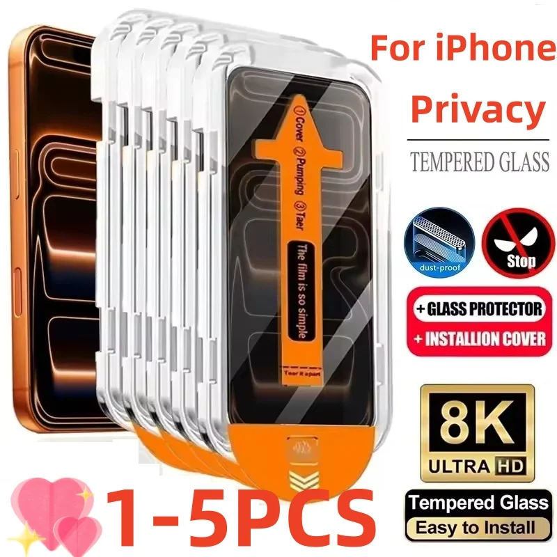 1-5Pcs Dust-free Chamber Anti-Spy Peep for IPhone 17 Pro Max