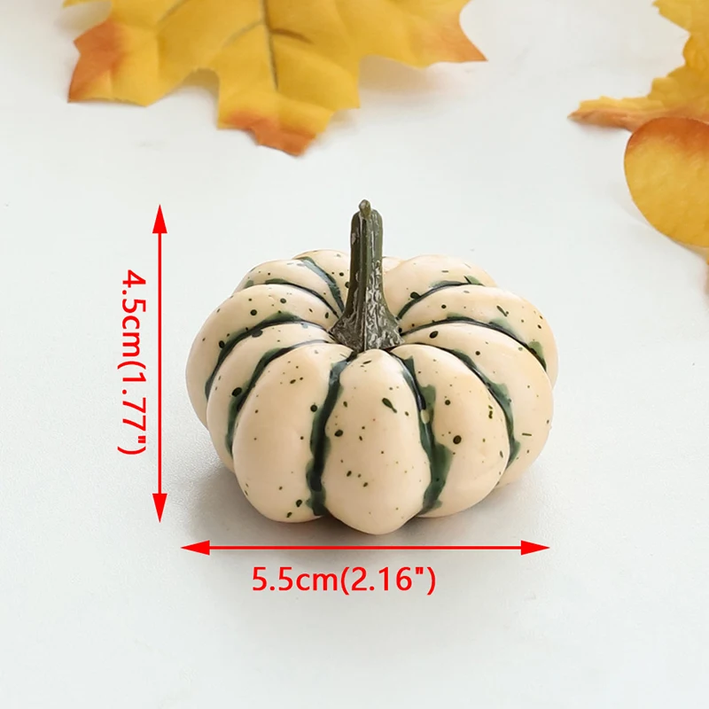 Artificial Halloween Pumpkin Decor Mini Simulation Vegetable DIY Craft Home Halloween Party Decoration Prop Farmhouse Harvest