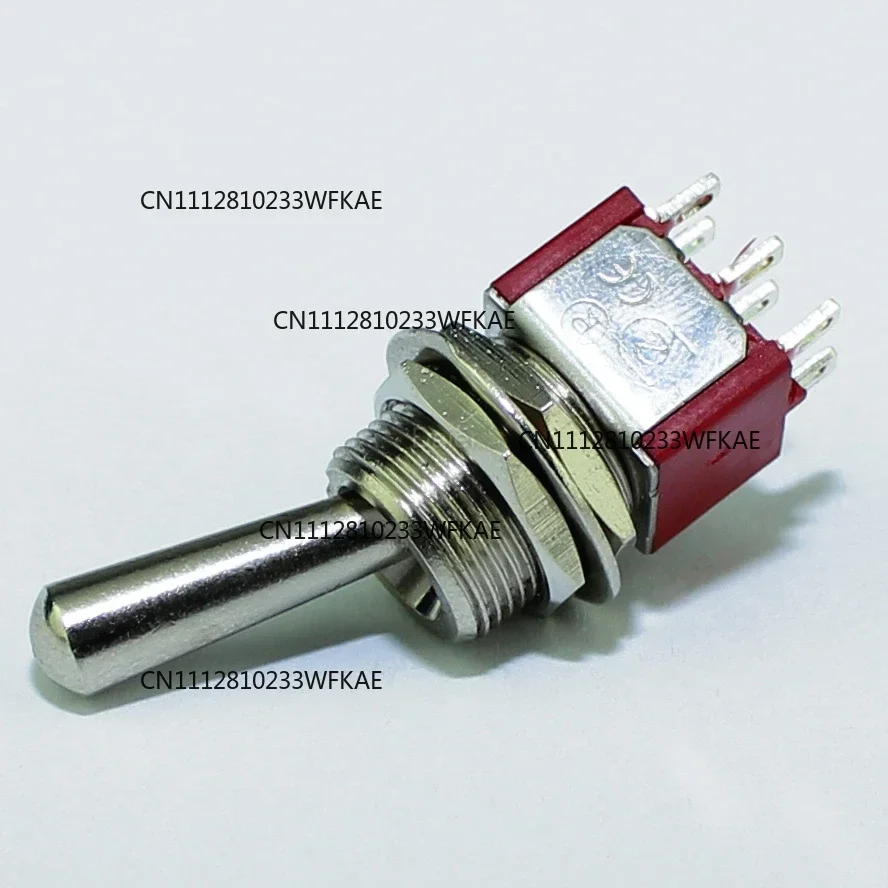 Pack of 5, three-speed bipolar dual-cast self-locking instantaneous switch 12mm, model MTS-203 6 amps 125 volts AC