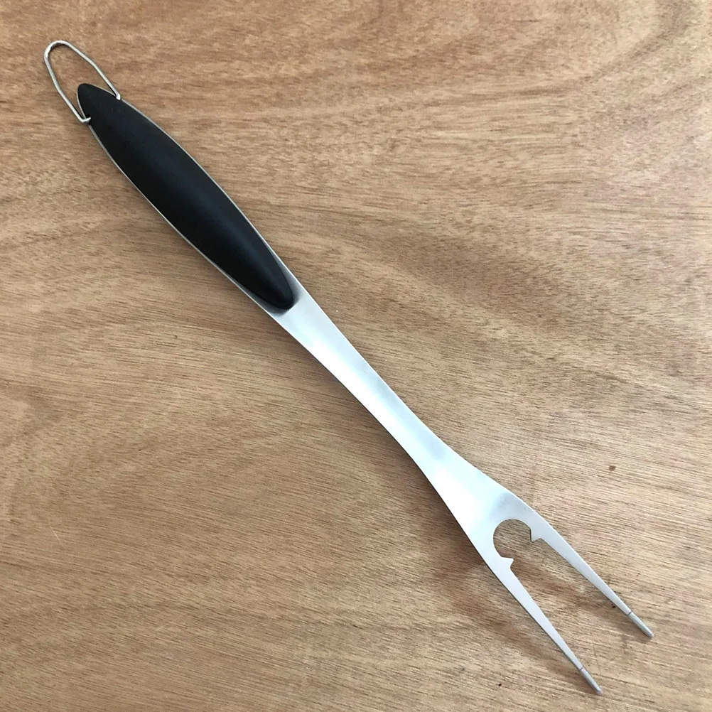 

Stainless Steel BBQ Tool Set Compact Durable Grill Spatula Multi function Tong Portable Fork Reusable Professional Kitchen