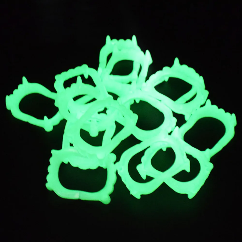 طقم أسنان الدعائم ألعاب خدعة الفلورسنت مضيئة مضحك حفلة تفاعلية متعة حفلة تنكرية الإبداعية عطلة عيد ميلاد هدايا صغيرة متعة