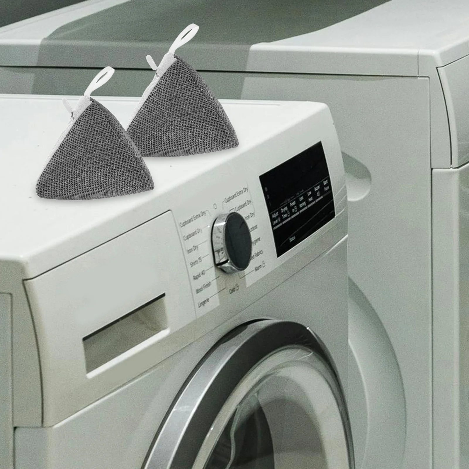 

3 pcs Polyester Mesh Laundry Bag Set For Washing Machine Delicates Bras Socks Silk Clothes Antitangle Washable Travel Organizer