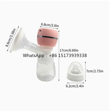 Simple Control Lightweight Collector Breast Milk Postpartum  Painless Silent Silicon for Nursing Moms