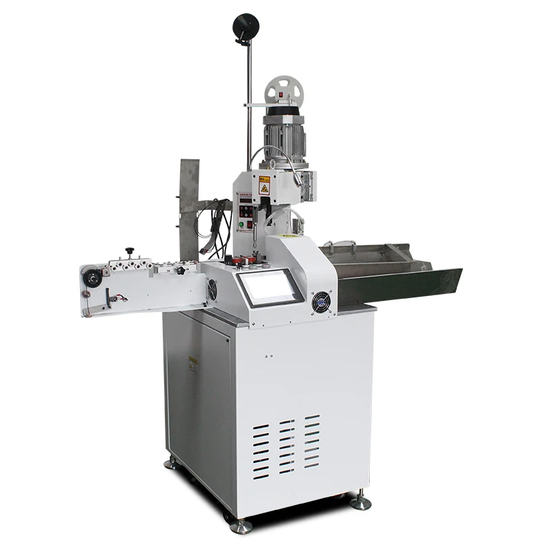 Automatic single head terminal machine, stripping, twisting, cutting and punching terminal pressing machine, single wire double