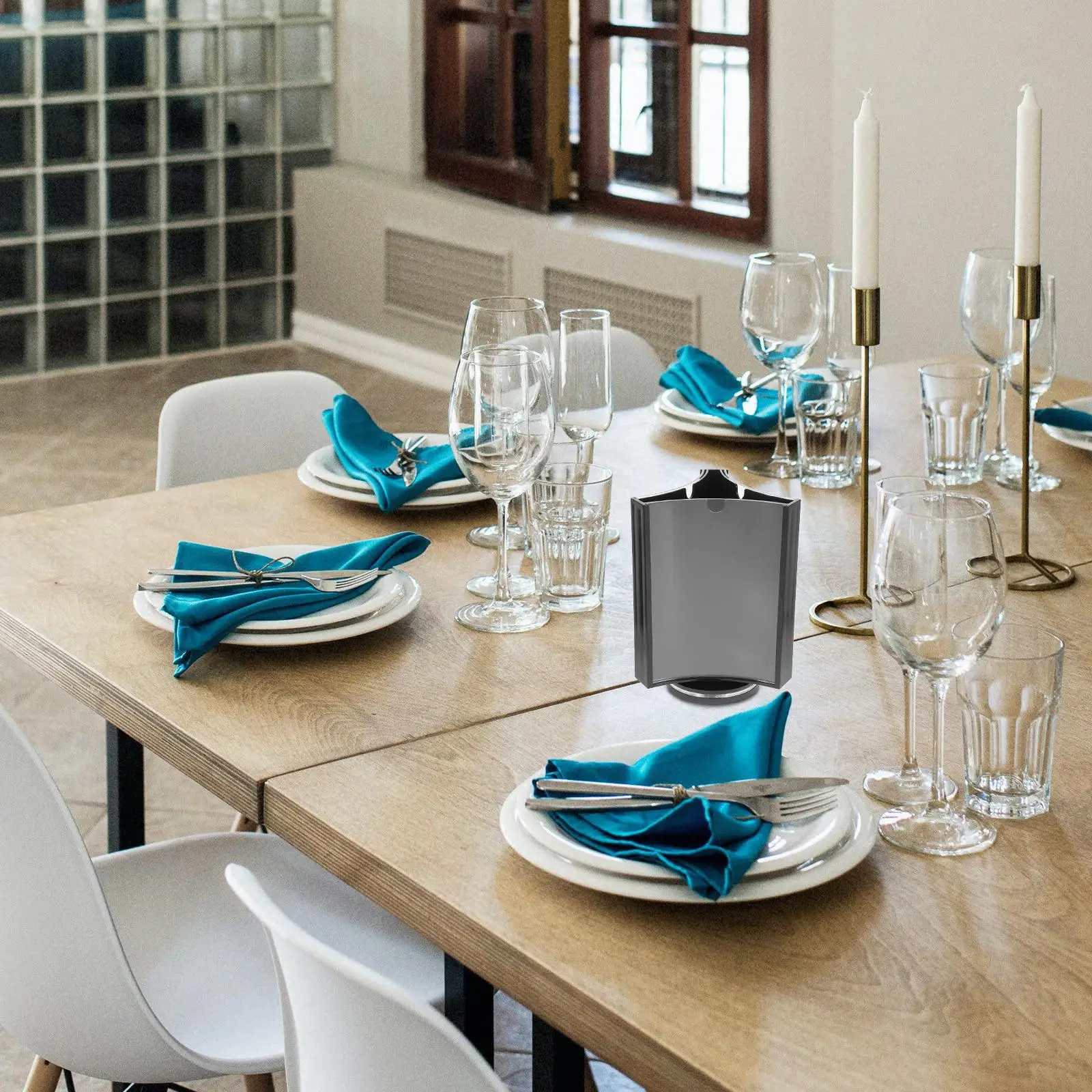 หมุนตารางการ์ดผู้ถือป้ายอะคริลิคจอแสดงผลที่ชัดเจนStเมนูการนําเสนอผู้ถือบัตรพลาสติกอเนกประสงค์เชิงพาณิชย์ใช้งานง่าย