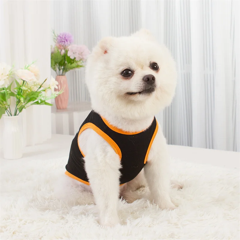 Letter Print  Puppy Dog Sleeveless Vest Summer Pet Clothes for Small Dogs Pomeranian Bichon T-shirt Outfits ropa para perros