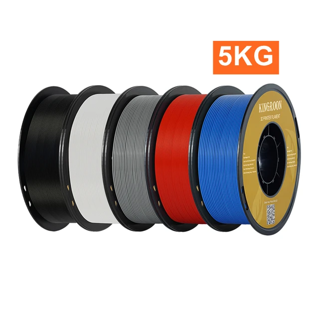 KINGROON PLA-filament 1,75 mm 5/10 kg pla kunststof voor 3D-printer, standaard 1 kg / rol 3D-printfilamenten mix kleur lokale verzending