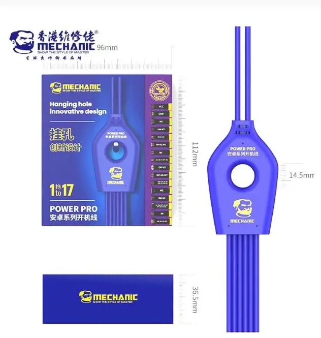 Mechanic Power Pro Phone Current Test Cable, DC Power Supply For HW, Sam, Xiaomi, OPPO Motherboard Repair Boot On and Off Line view 2